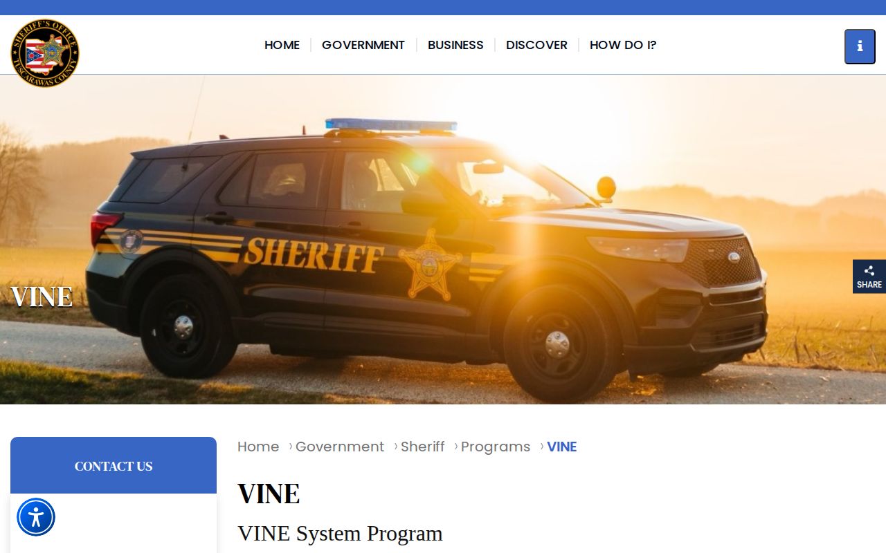 Tuscarawas County VINE custody notification resource
